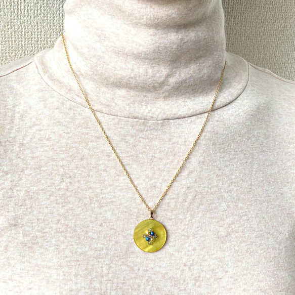 【数量限定1点　秋の福袋】ラ・プレンヌ・リュンヌ　ペンダント＆ピアスセット（イヤリングに変更可能） 6枚目の画像