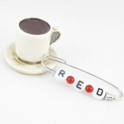 「RED!!!」と言われれば、赤メノウのことだと思われるようなポディションに身を置きたい♪カブトピンブローチSB871 4枚目の画像