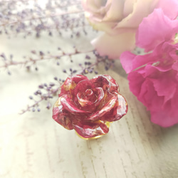 真紅の薔薇の指輪〜 リング シンプル バラ ばら 林檎 りんご