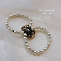 韓国ファッション　宝石のようなヘアゴム　黄・白・グレー　ヘアアクセサリー　-7137 -7138 -7139 7枚目の画像