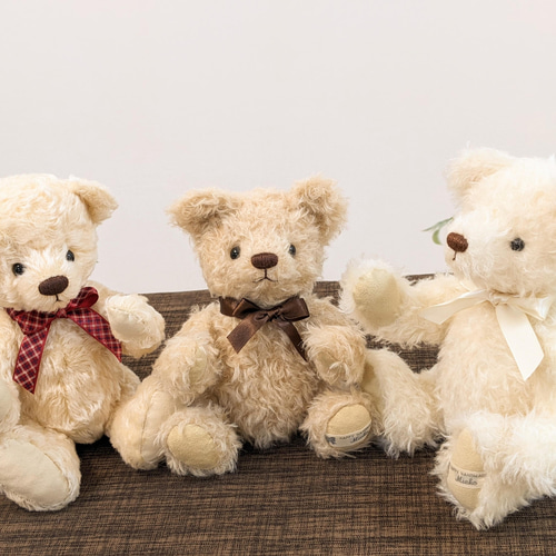 アイボリー色のくまま。|テディベア こぐま 25cm ぬいぐるみ くまま