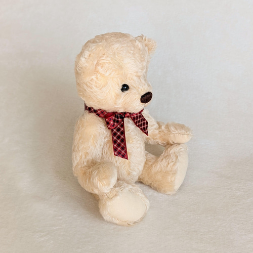 アイボリー色のくまま。|テディベア こぐま 25cm ぬいぐるみ くまま