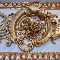 金彩フランスロココ彫刻縦長タイプ（壁掛けタイプ） 2枚目の画像