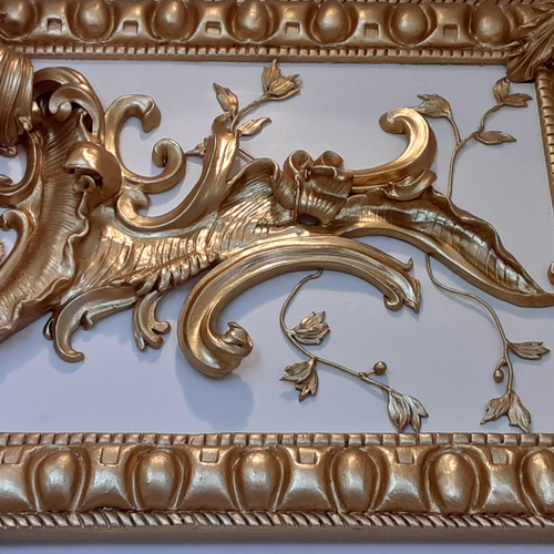 金彩フランスロココ彫刻縦長タイプ（壁掛けタイプ） 彫刻 Rcoco 通販