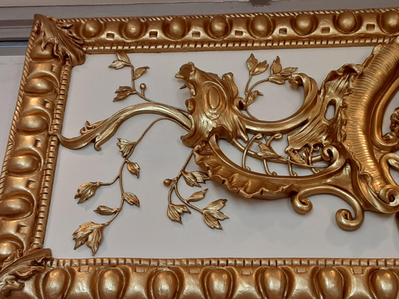 金彩フランスロココ彫刻縦長タイプ（壁掛けタイプ） 3枚目の画像