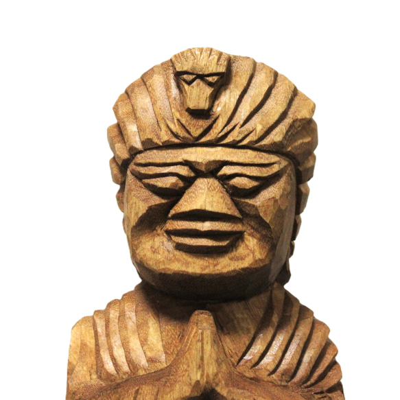 受注製作：馬頭観音立像（高さ：25cm）仏像 円空仏 摸刻 木彫 【納期30日】 円空仏