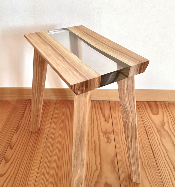 レジンスツール タモ 椅子（チェアー）・スツール でざいん工房