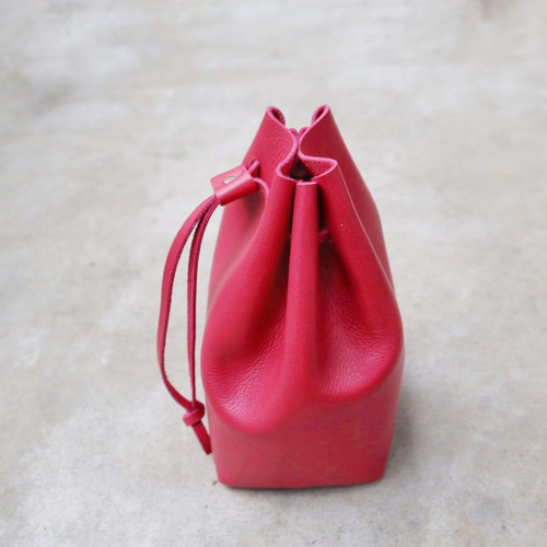 美品】 SOMES SADDLE / ソメスサドル | シュリンクレザー 巾着