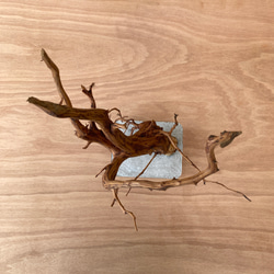 コンクリート盆栽 ( M brown A -3 ) 流木 オブジェ ディスプレイ 高級 スタイリッシュ アート デザイン 9枚目の画像