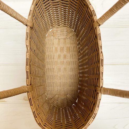 インド刺繍のクラフトバンドかごバッグm かごバッグ Lilili 通販