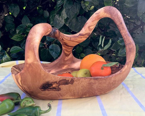 オリーブの木 バスケット芸術品 うねりとゆがみが交差する 超特大 約