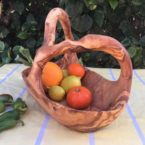 オリーブの木 バスケット芸術品 うねりとゆがみが交差する 超特大 約