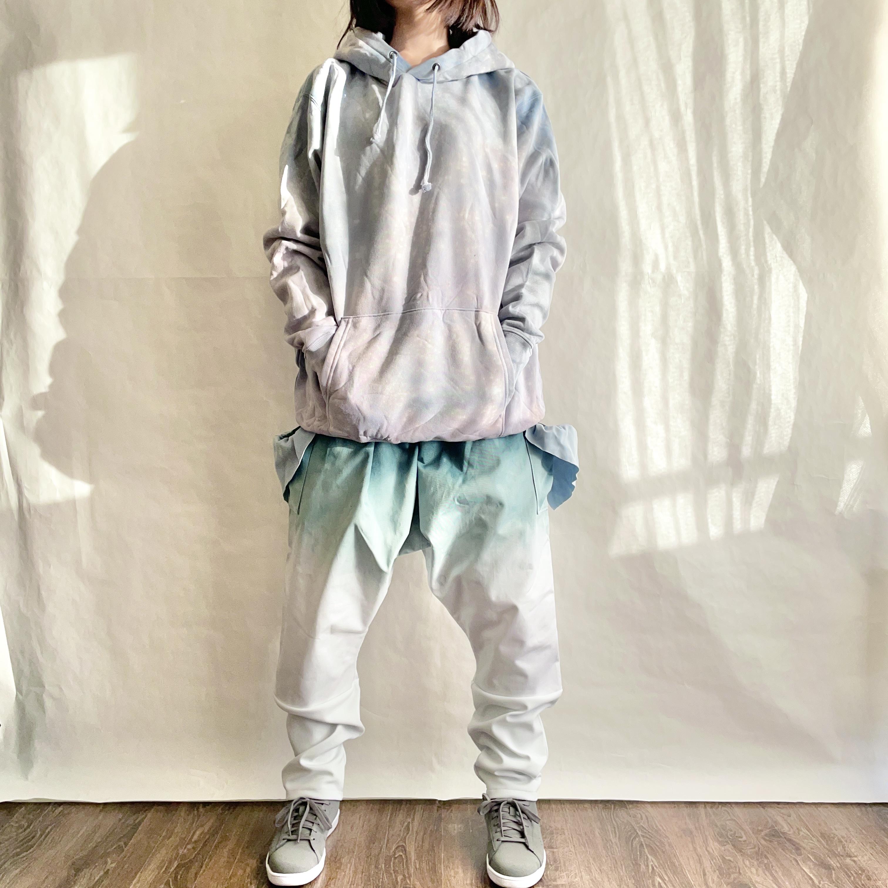 【maring】2XL  裏起毛　深海タイダイパーカー　　PO4