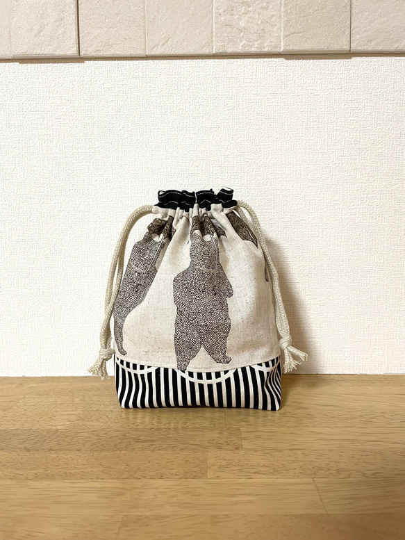 入学入園グッズコップ袋くまさん