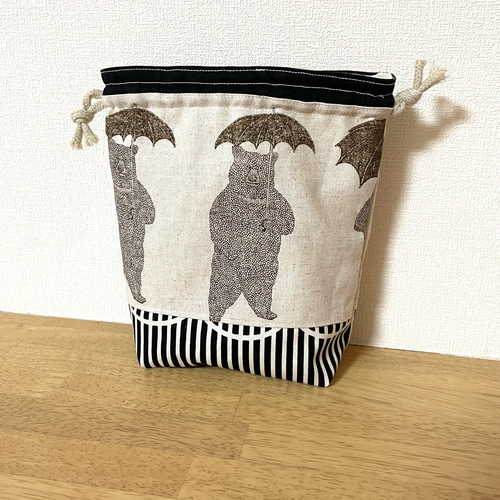 入学入園グッズコップ袋くまさん