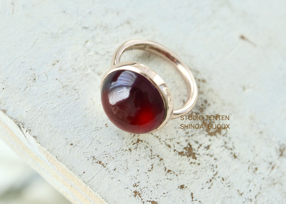 K10[ザクロワインのgarnet ]ring 2枚目の画像