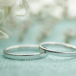 さりげない細身の結婚指輪　2本セット組み合わせ自由で　69,000円　 3枚目の画像