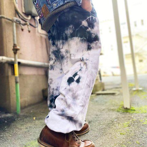 Bershka タイダイ柄 スウェットパンツ 白と黒 Bershka タイダイ柄 スウェットパンツ 白と黒 - メルカリ