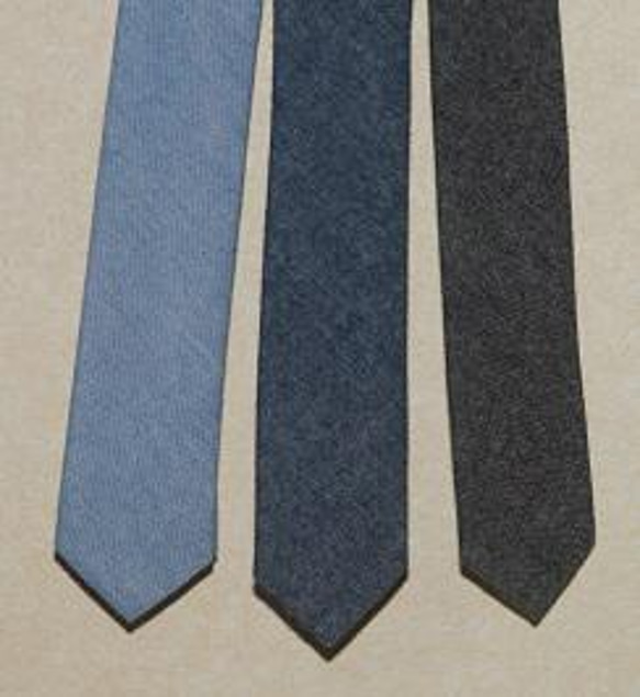 スカーフ留めとしても使える、タイストラップ式ネクタイ　ご当地シリーズ宮島編　本牛革製タンニンなめしヌメ革　 8枚目の画像