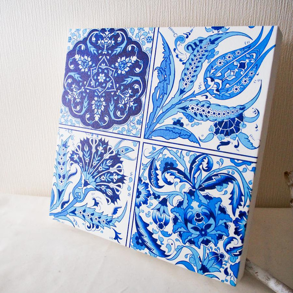 タイルの魅力とアートの融合/トルコ・タイルキャンバスアート絵画