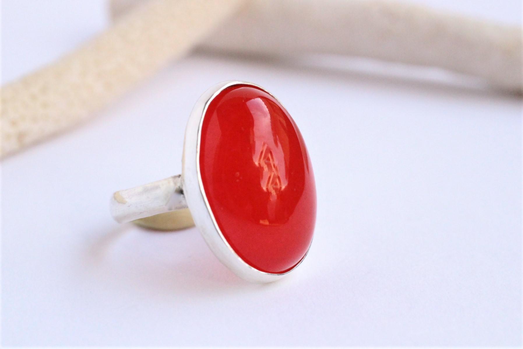 レッドジェイド　Silver　Ring