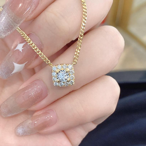 セール価格】天然ダイヤモンドネックレス0.4ct k18 ネックレス ...