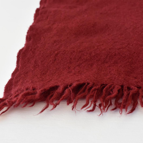 未使用品□着尺 伝統創作工芸 草木染 ワインレッド 未仕立て 反物 122