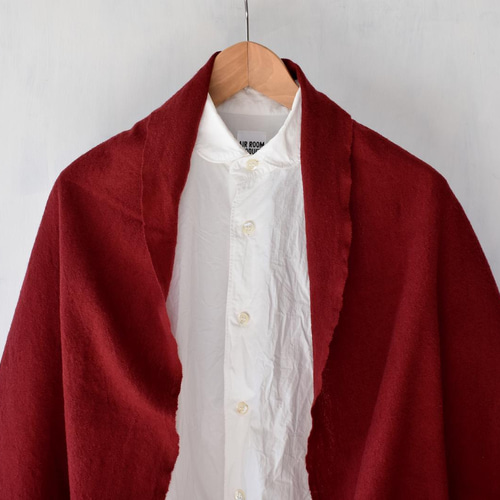 草木染めウールマフラー｜ワインレッド マフラー Shukuko Quilt 通販