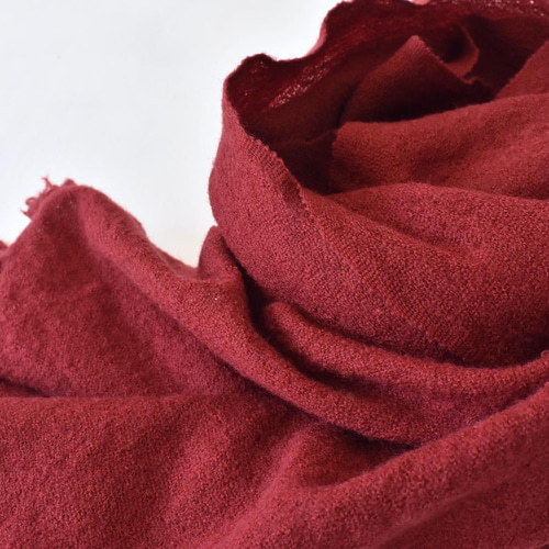 未使用品■着尺　伝統創作工芸　草木染　ワインレッド　 　未仕立て　反物　122 未使用品□着尺 伝統創作工芸 草木染 ワインレッド 未仕立て 反物 122