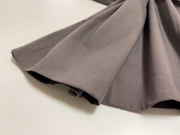 サロペットスカート/ジャンパースカート♪コットンリネン素材（リボン紐付き） 13枚目の画像