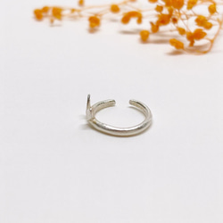 うさみみ純銀イヤーカフ◇片耳用 シンプル イヤカフ ピュアシルバー ミニサイズ 小さめ 動物 アニマル 8枚目の画像