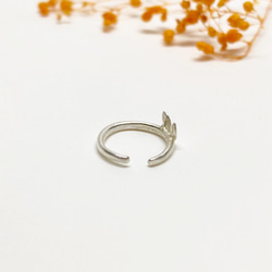 うさみみ純銀イヤーカフ◇片耳用 シンプル イヤカフ ピュアシルバー ミニサイズ 小さめ 動物 アニマル 10枚目の画像