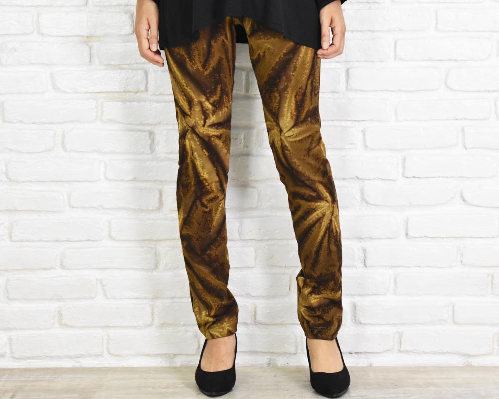 【再販】極上の穿き心地！タイダイ柄スキニーストレートストレッチロングパンツ