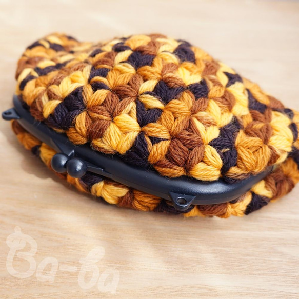 Ba-ba handmade Jasmine Stitch crochet Petit bag No.C1495 第3張的照片