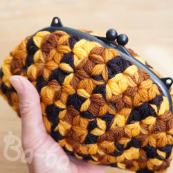 Ba-ba handmade Jasmine Stitch crochet Petit bag No.C1495 第7張的照片