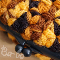 Ba-ba handmade Jasmine Stitch crochet Petit bag No.C1495 第4張的照片