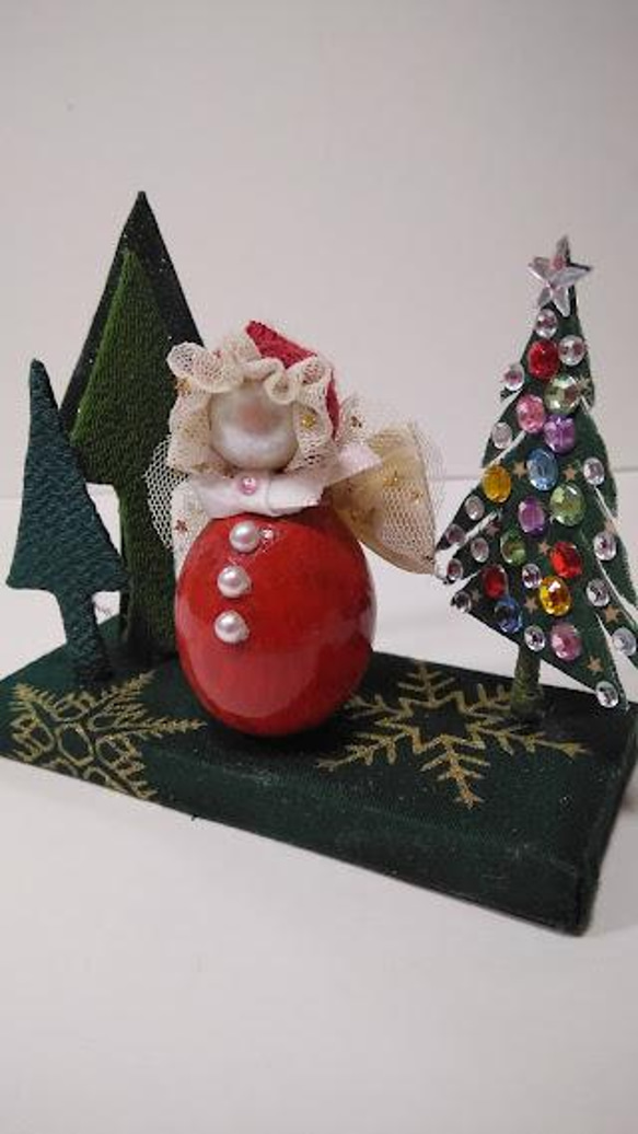 エンジェルサンタ』天使 サンタクロース ツリー 森 クリスマス