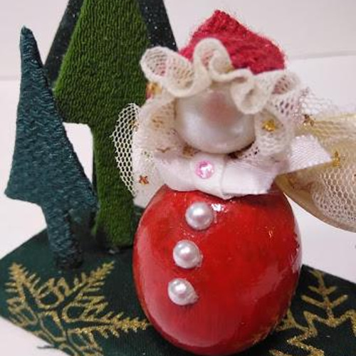 エンジェルサンタ』天使 サンタクロース ツリー 森 クリスマス