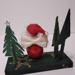 『エンジェルサンタ』天使　サンタクロース　ツリー　森　クリスマスプレゼント　創作人形　 8枚目の画像