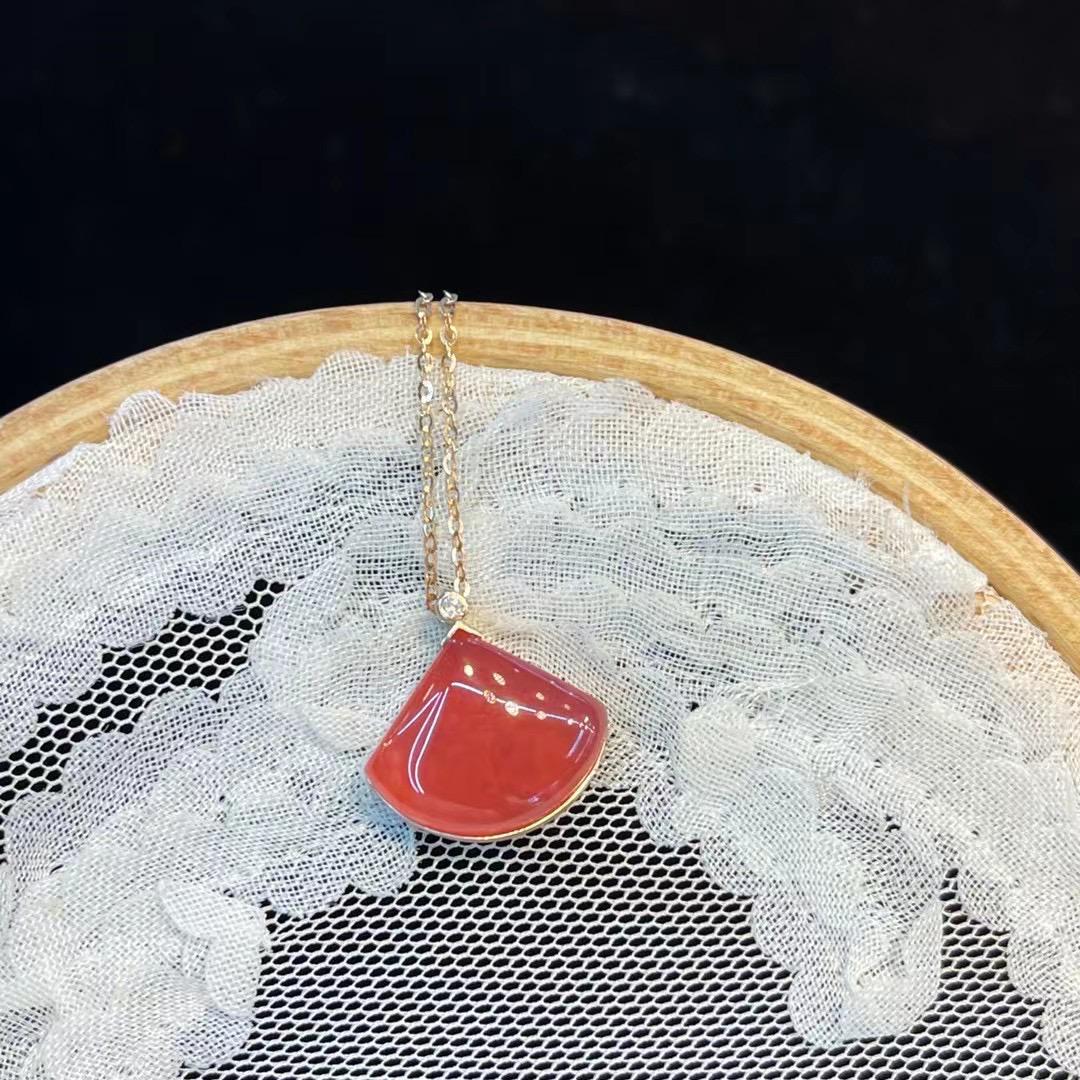 天然無処理　氷種　インカローズ   ネックレス　k18