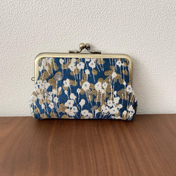 親子がま口財布 ミナペルホネン タンバリン ブルー がま口 makopan