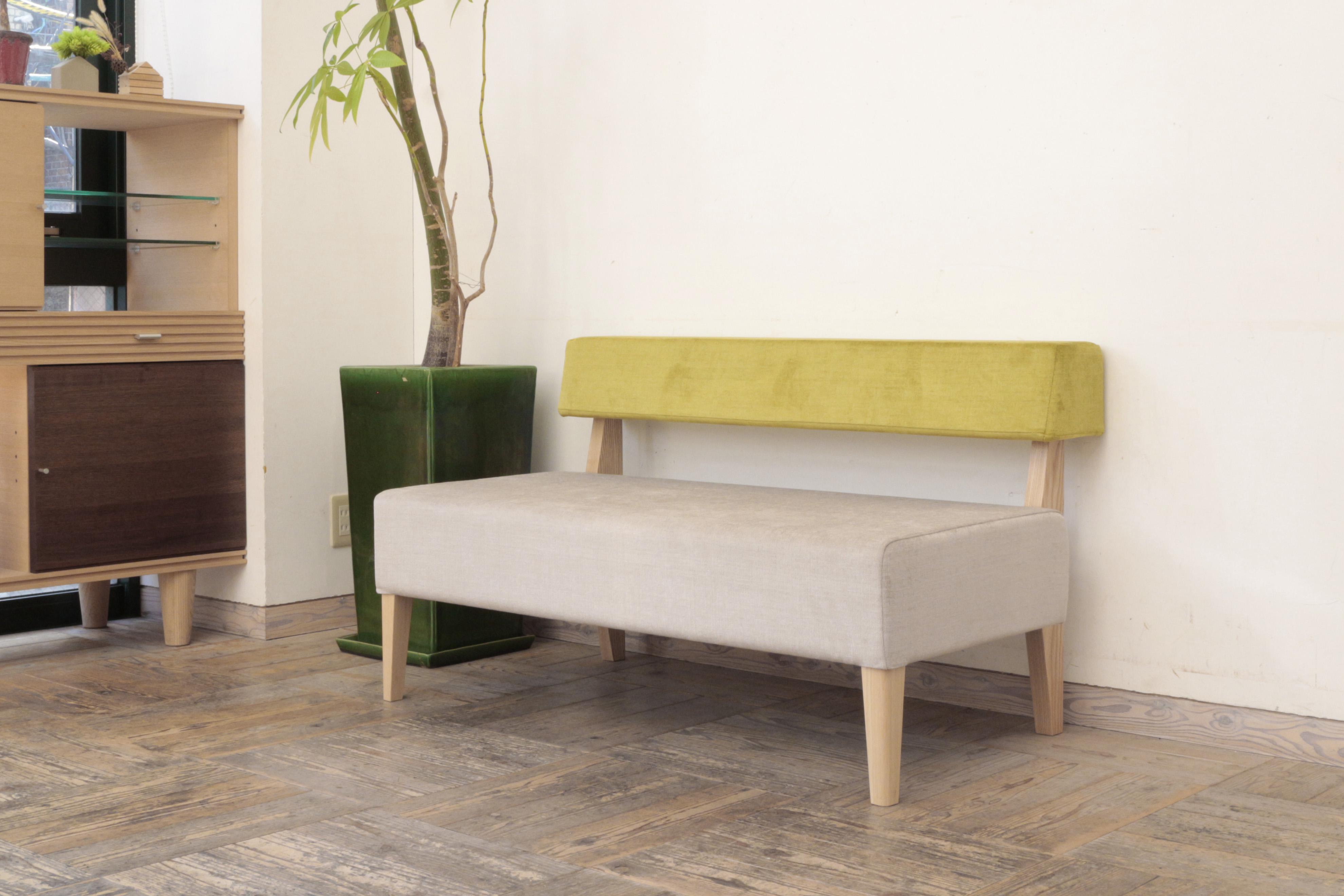 2s Border sofa（NA×ライトグレー SP-UP5556＆イエログリーン SP-UP5564）SH400 108,900円