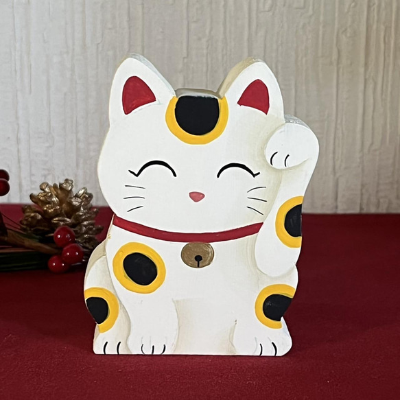 新作】可愛い お正月 オブジェ【招き猫】【正月】【縁起物】【和 新作】可愛い お正月 オブジェ【招き猫】【正月】【縁起物】【和