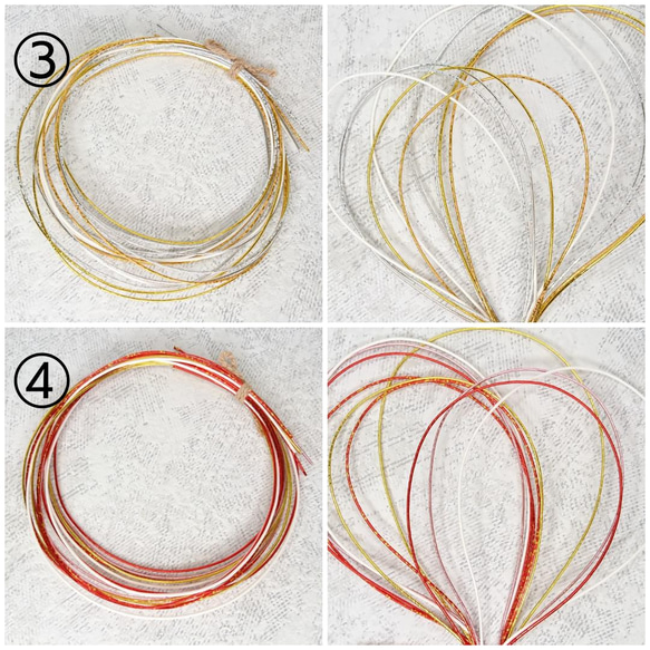 20パターン【金箔オプション】水引 5本セット 成人式 卒業式 水引アレンジ 4枚目の画像