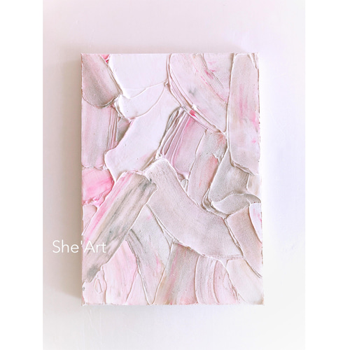 原画M・グレイッシュピンク×texture / キャンバスアート