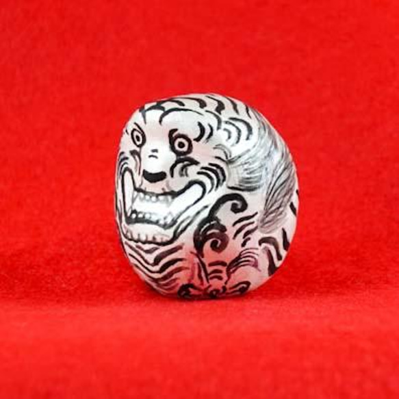 [訂購再次上架] Zodiac Daruma White Tiger“Kitora”（Kitora）*限量版 第2張的照片