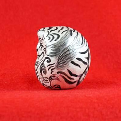[訂購再次上架] Zodiac Daruma White Tiger“Kitora”（Kitora）*限量版 第4張的照片