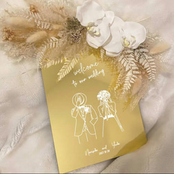 ウェディング ウェルカムボード 金色 楽天市場】ウェディング ウェルカムボード 手作りキット