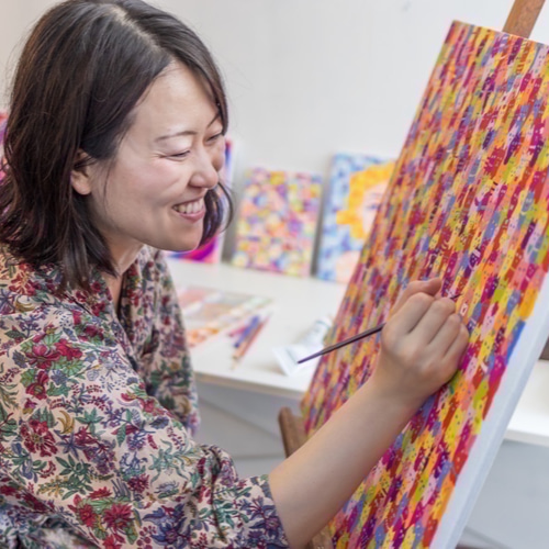 ユニセックス ボクサーパンツ「ねこだらけ 七宝」 ショート