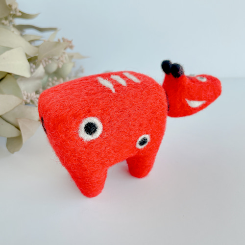 羊毛フェルトの赤べこ その他インテリア雑貨 woolwool 通販 13136335